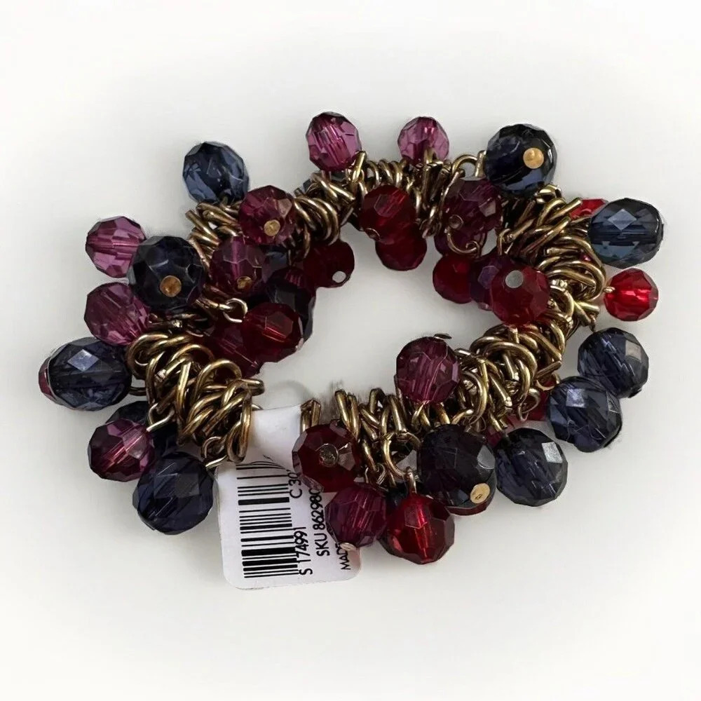 LOFT Women Girls Beaded Elasticated Bracelet New In Box With Tag